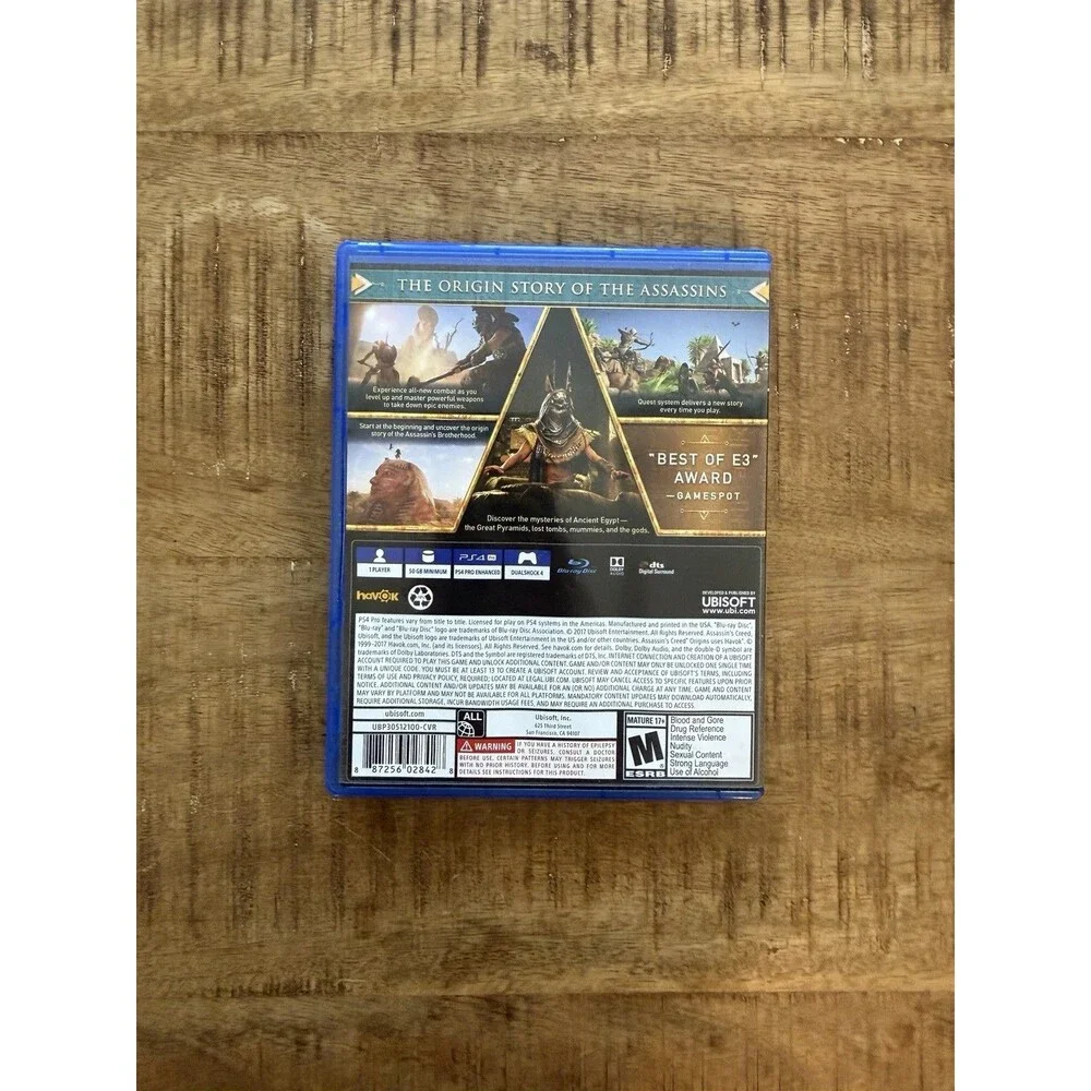 Assassins Creed Origins Video Game‎ for PlayStation 4 PS4